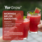 Superfood Organic Moringa Powder - 100% Certified, Lab-Tested for Purity & Potency